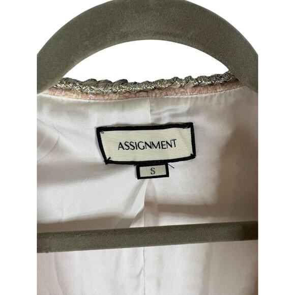 ASSIGNMENT Bridgette Mini Dress Wool Houndstooth Statement Tweed Regal Classy S - Picture 6 of 10